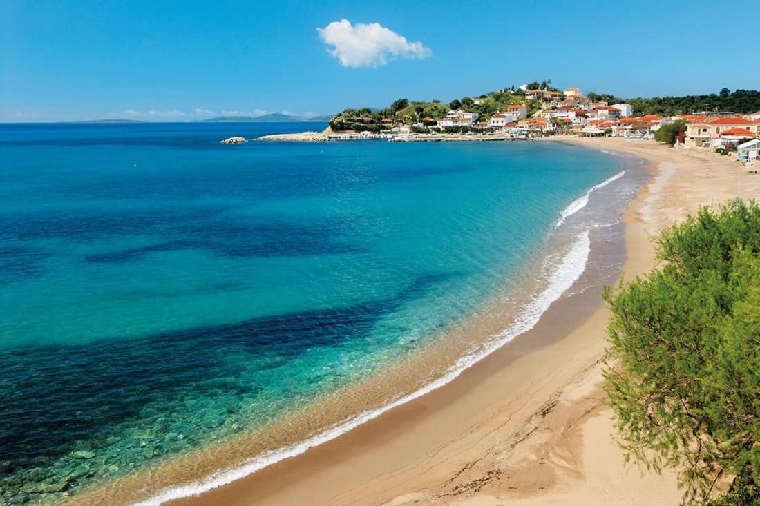 Venus Villa With Private Pool, 2Min To The Beach Finikounta Bagian luar foto